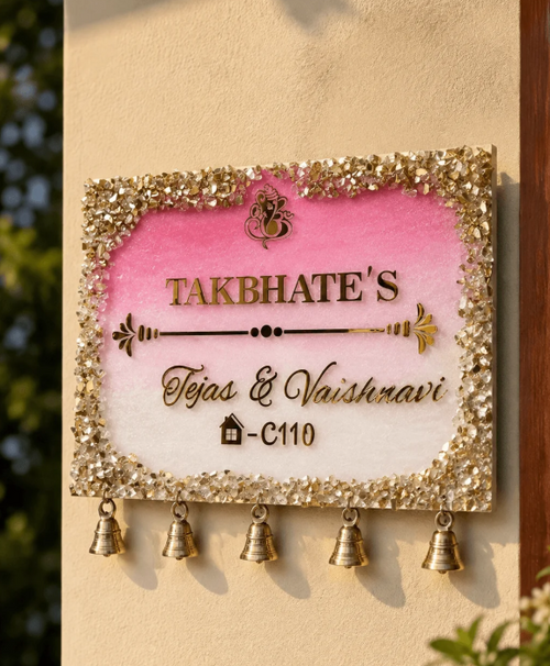 Personalized Resin House Name Plate